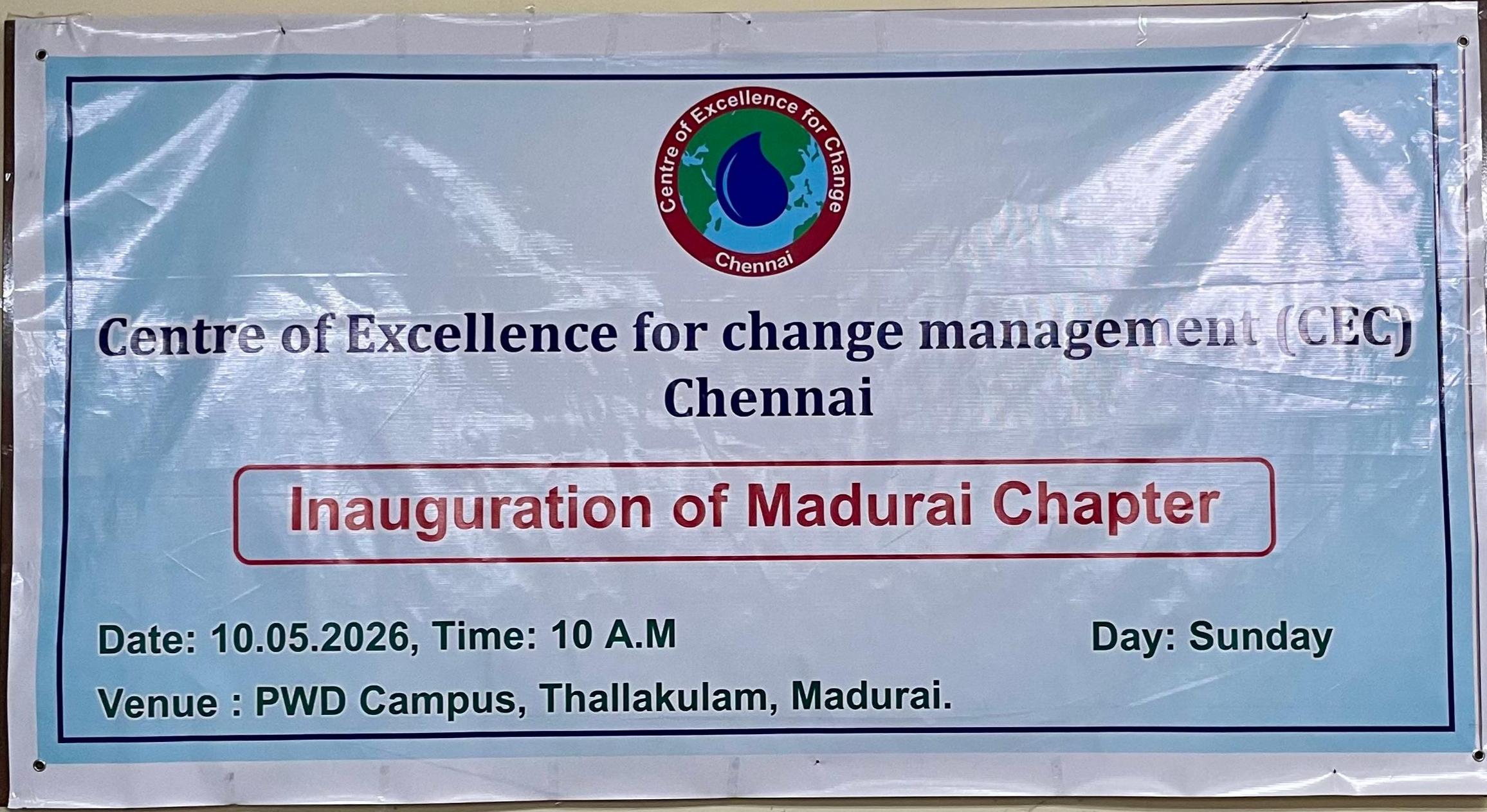 Inauguration of CEC Chapter Madurai
